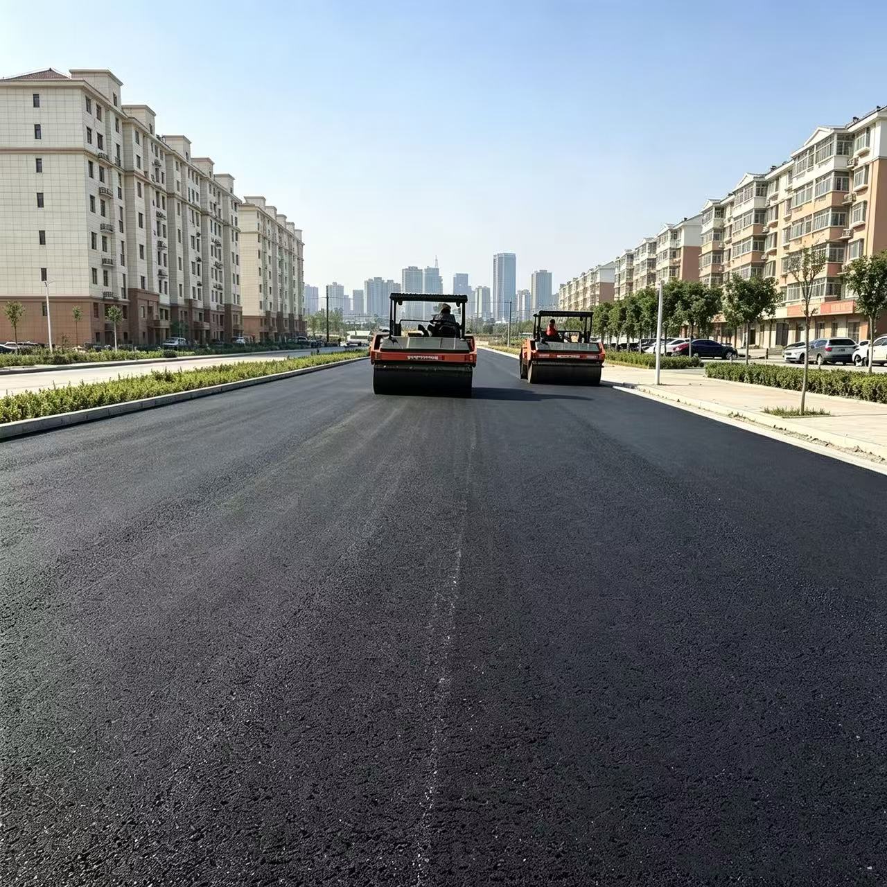 道路工程铺装完成照片二