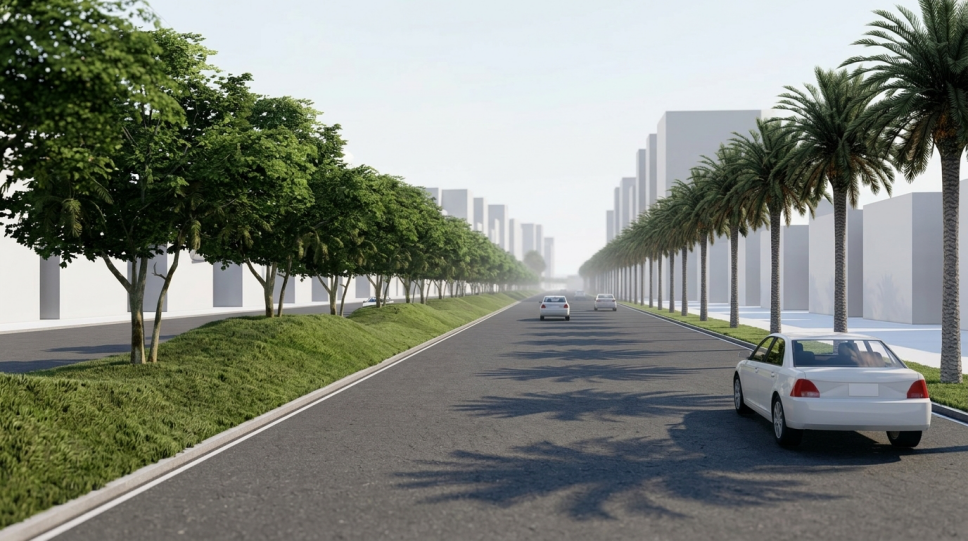 道路环境配套景观效果图四